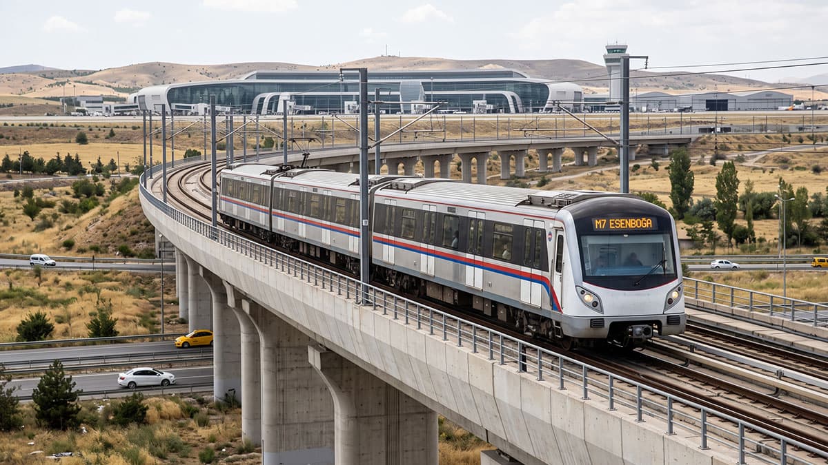 Esenboğa metrosunda şantiye süreci başladı