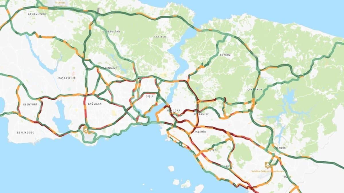 İstanbul’da yağmur sonrası trafik yüzde 70’i geçti