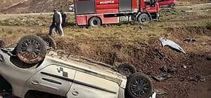 Siirt’te otomobil takla attı, aynı aileden 5 yaralı