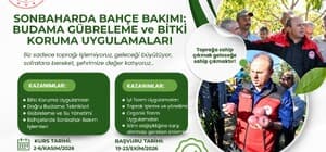 Kayseri’de Sonbahar Bahçe Bakımı Eğitimi!
