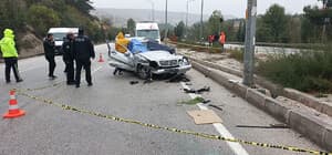 Düğün yolunda kaza: 1 ölü, 4 yaralı