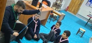 Genç izciler sabah namazında buluştu, camadan düğümü eğitimi aldı