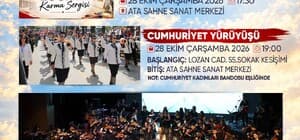 Atakum'da Cumhuriyet'in 103. yılına özel kutlama