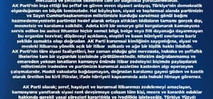 AK Parti'den sosyal medya paylaşımlarına tepki: "Gerekli yasal süreçleri kararlılıkla ve ivedilikle işleteceğiz"