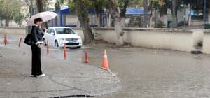 Edirne'de sağanak etkili oldu
