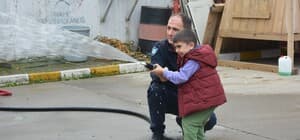 Ordu'da minikler itfaiyecilik mesleğini uygulamalı olarak öğrendi