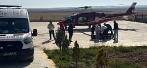 Kulu'da 70 yaşındaki hasta ambulans helikopterle sevk edildi