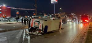 Çorum'da ambulans ile otomobil çarpıştı: 6 yaralı