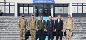 Erzincan protokolünden İl Jandarma Komutanı Altundarak'a ziyaret