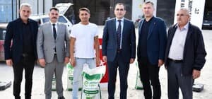 8 Bin 350 kilogram yem bezelyesi tohumu hibe edildi