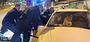 Kayseri’de ağaca çarpan otomobilde sıkışan sürücü kurtarıldı