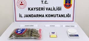 Kayseri'de 1 kilo uyuşturucu ele geçirildi