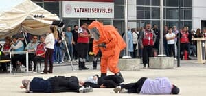 Hastanede bombalı saldırı tatbikatı