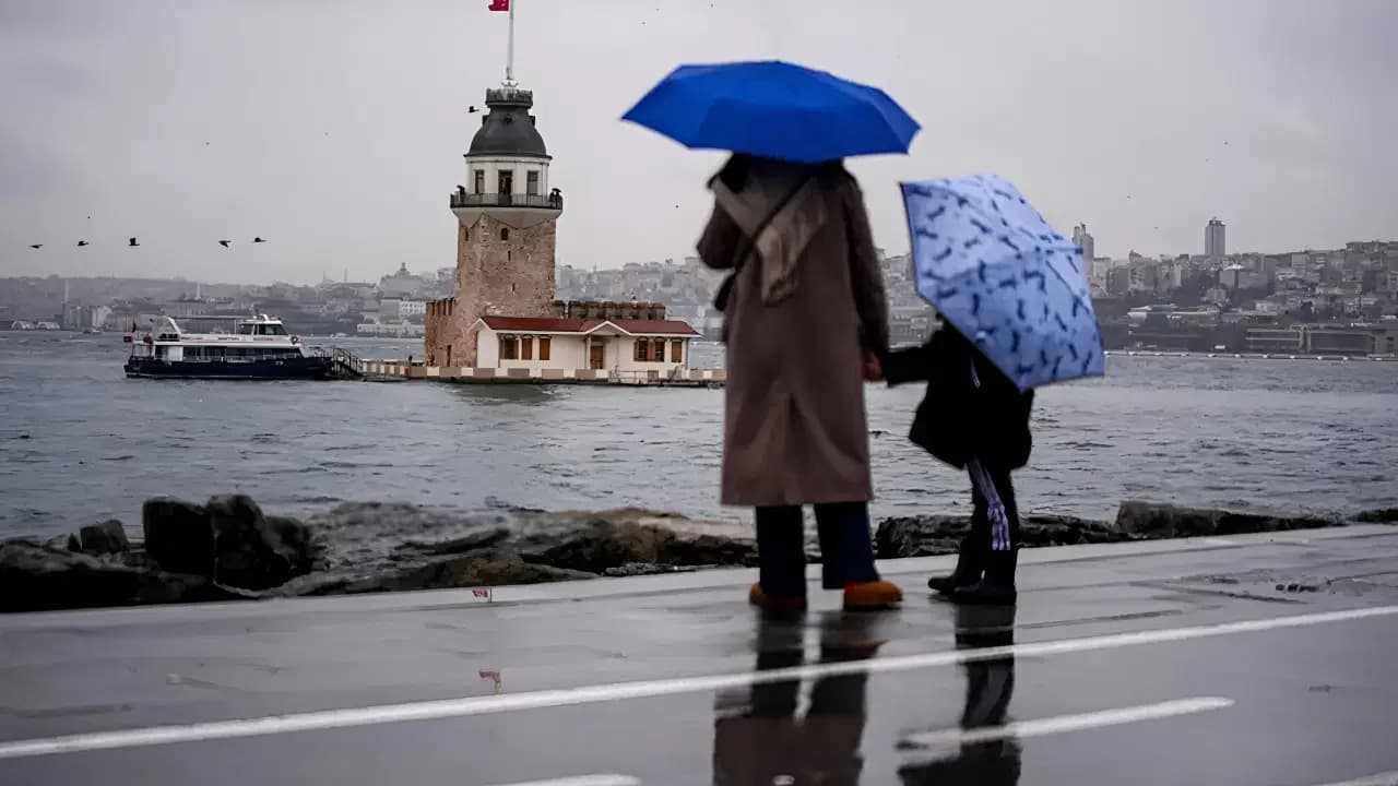İstanbul’da çarşamba ve perşembe sağanak bekleniyor