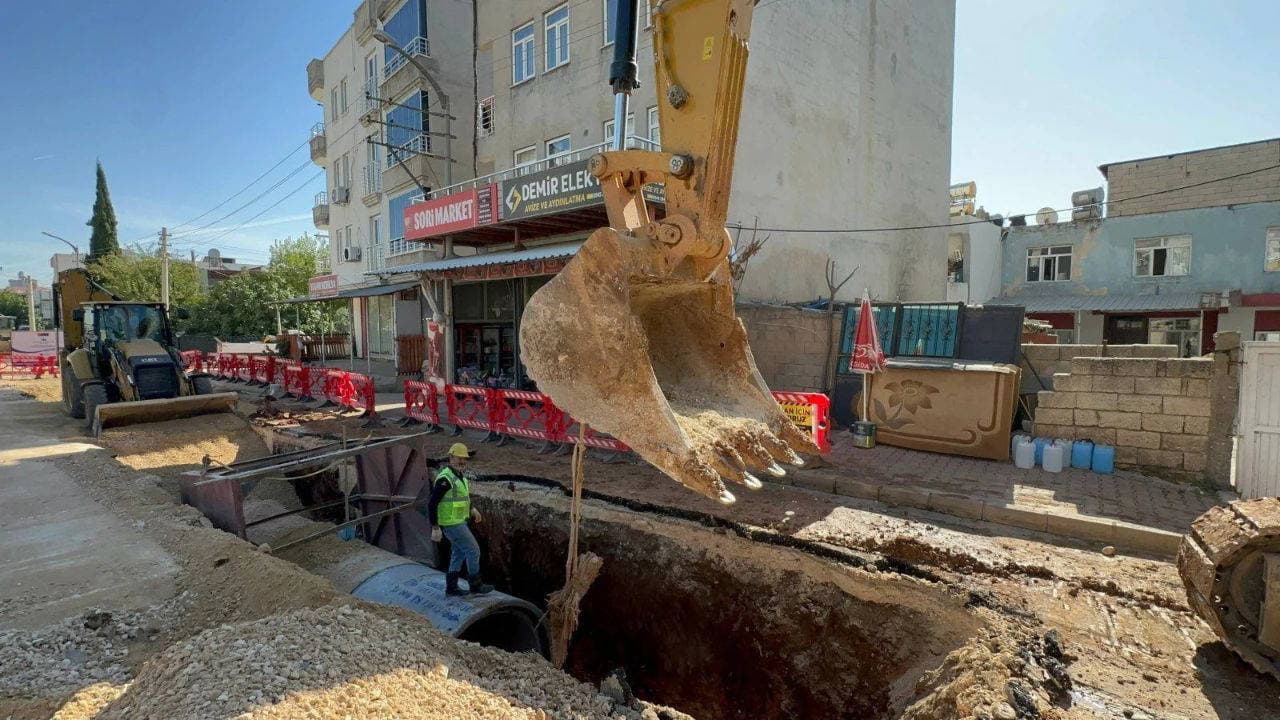 Adıyaman’da yağmur suyu hattının bin 80 metresi tamamlandı