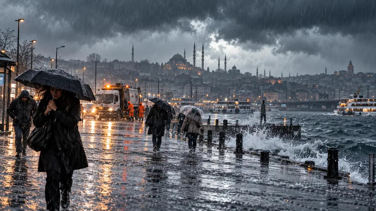 Sağanak İstanbul'a geri döndü: En fazla yağış nereye düştü?