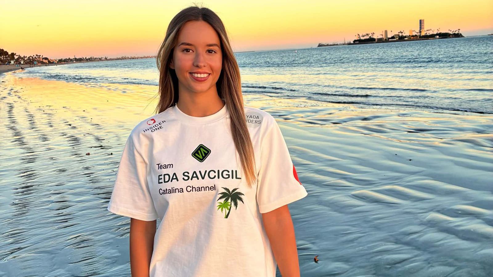 Eda Savcıgil, Catalina Kanalı’nı iki rekorla geçti