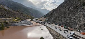 Erzincan’da sel ve heyelanın yol açtığı tahribat havadan görüntülendi