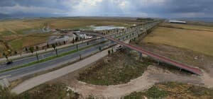 Erzurum'da hayvanların güvenli geçişi için yapılan ekolojik köprü tamamlandı