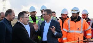 Vali Baruş ve Milletvekili Altınok’tan yeni stadyum inşaatına çıkarma