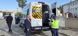 Bayburt'ta öğrenci servisleri denetlendi
