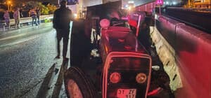 TIR ile çarpışan traktörün sürücüsü öldü