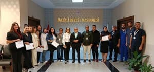 Nazilli'de acil bakım hemşireleri sertifikalarını aldı