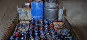 Kütahya'da 960 litre sahte içki ele geçirildi