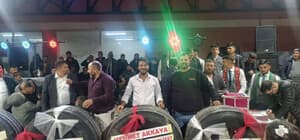 Düğünde damada kamyon lastiği hediye ettiler