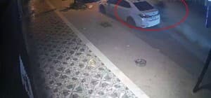 Çalıntı motosikletle polisten kaçan şahıs, metrelerce havaya uçtuktan sonra yaya olarak kaçışını sürdürdü