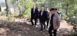 Vali Köşer, Çameli’nde devam eden projeleri yerinde inceledi