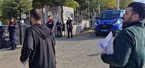 Sınava 1 dakika kala jandarma imdada yetişti