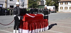 Geçirdiği kaza sonucu hayatını kaybeden polis memuruna son görev