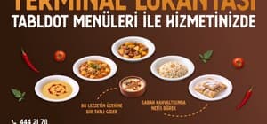 Karabük Belediyesi Terminal Lokantası'nda tabldot menü dönemi