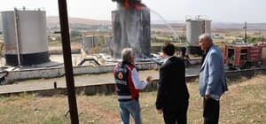 Siirt’teki petrol kampında çıkan yangın söndürüldü