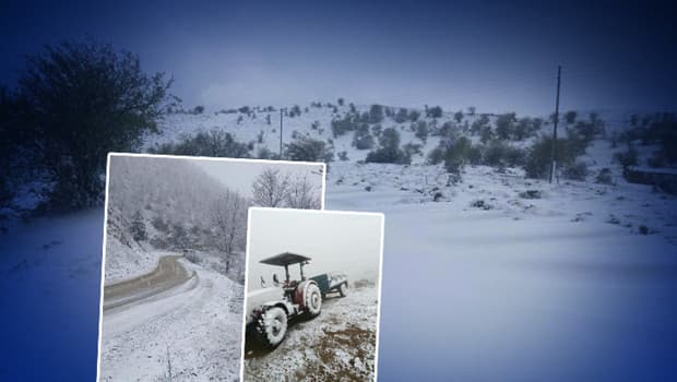 Manisa'ya mevsimin ilk karı yağdı! Belediye ekipleri hazır bekliyor