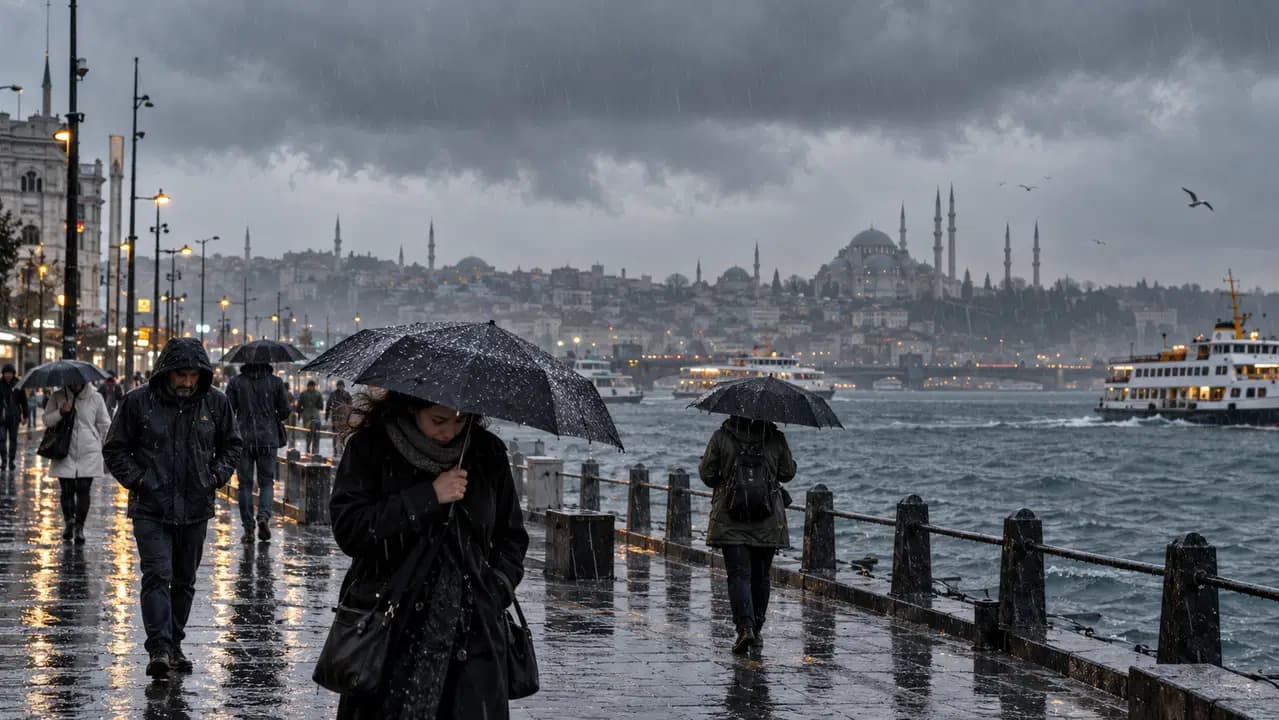 AKOM yeni hafta için tarih verdi: İstanbul'a yeniden kuvvetli sağanak geliyor