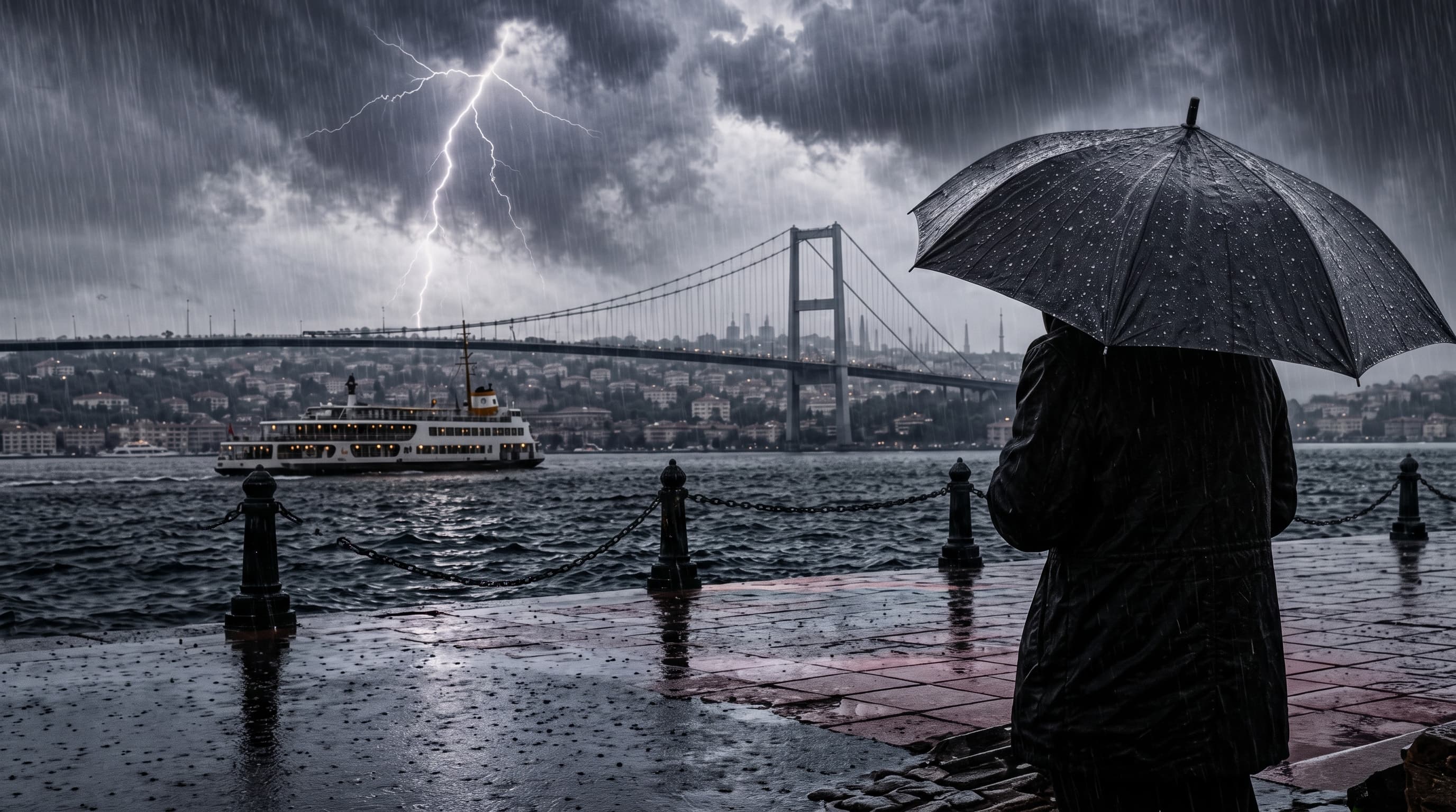 Meteoroloji uyardı: İstanbul’da yağış gece kuvvetlenecek