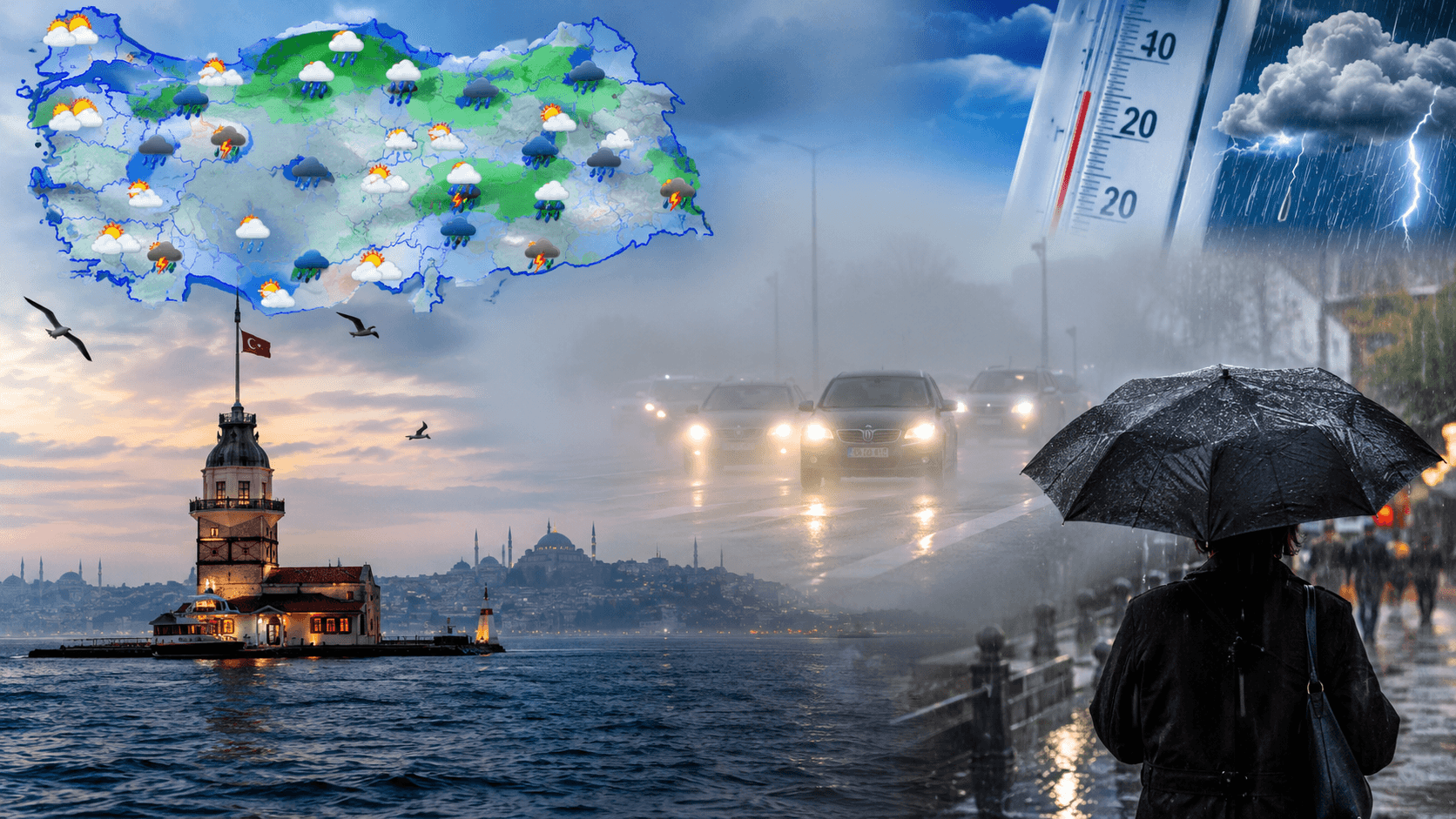 Meteoroloji saat verip uyardı: Göz gözü görmeyecek